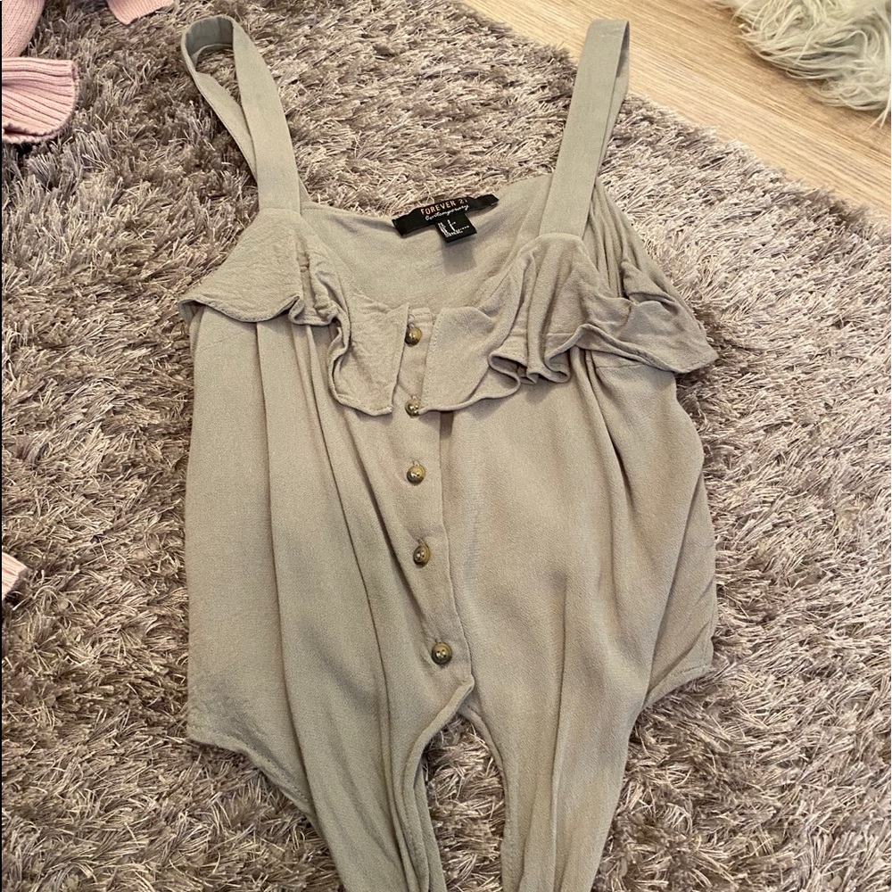 Forever 21 Tie Front Tank